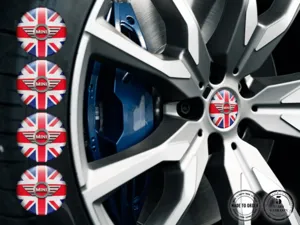 Mini Cooper Wheel Decal Style Racing Silicone Badges